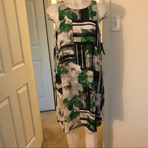 Black, white and Green Alfani dress